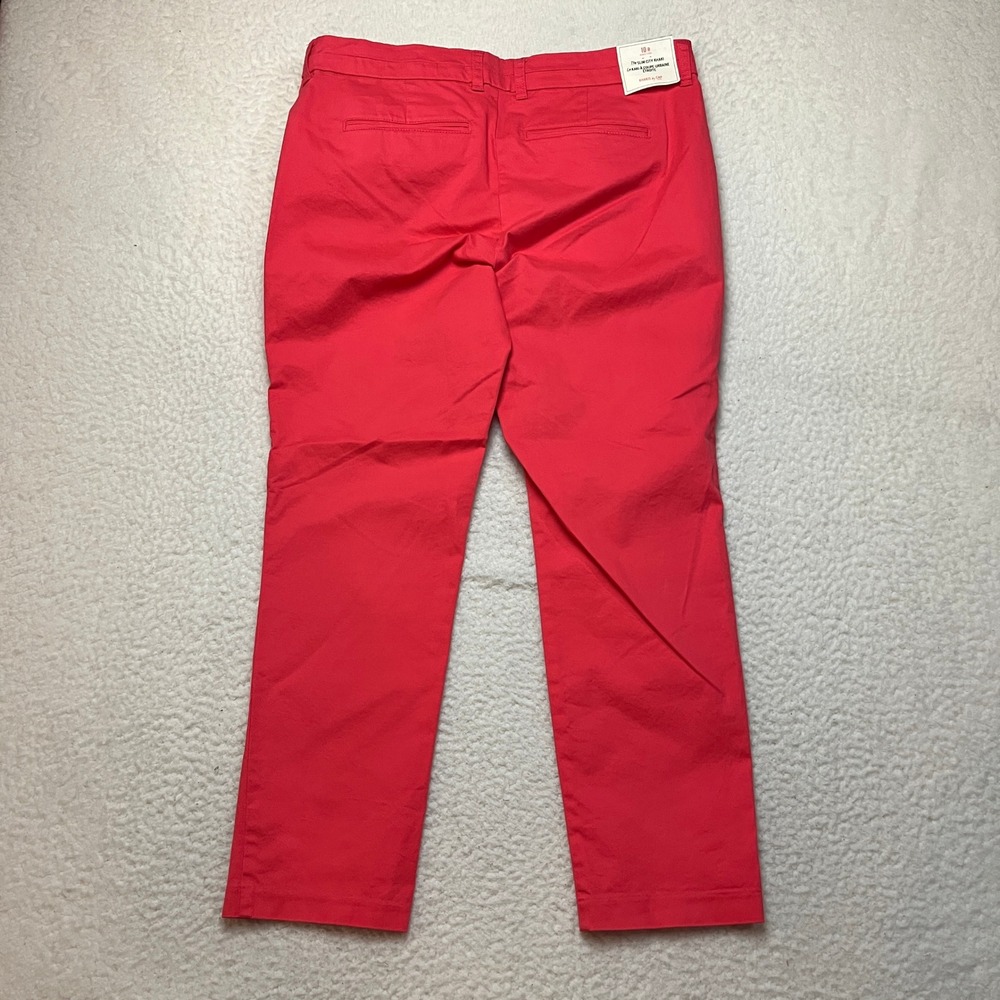 Gap Khakis Slim City Pants Womens 10 Regular Red Chino Trousers 416156-01-1 - Picture 12 of 13